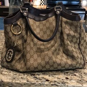 Gucci Sukey Tote- brown